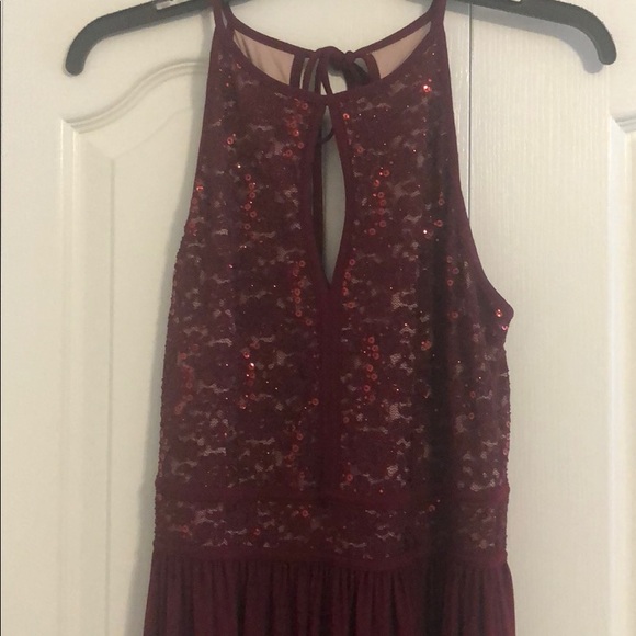 Morgan and Co. Burgundy dress only worn once - Picture 3 of 5